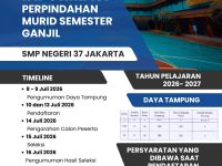 📢 INFORMASI PERPINDAHAN MURID (MUTASI) SEMESTER GANJIL T.P. 2026/2027 SMP NEGERI 37 JAKARTA 📢