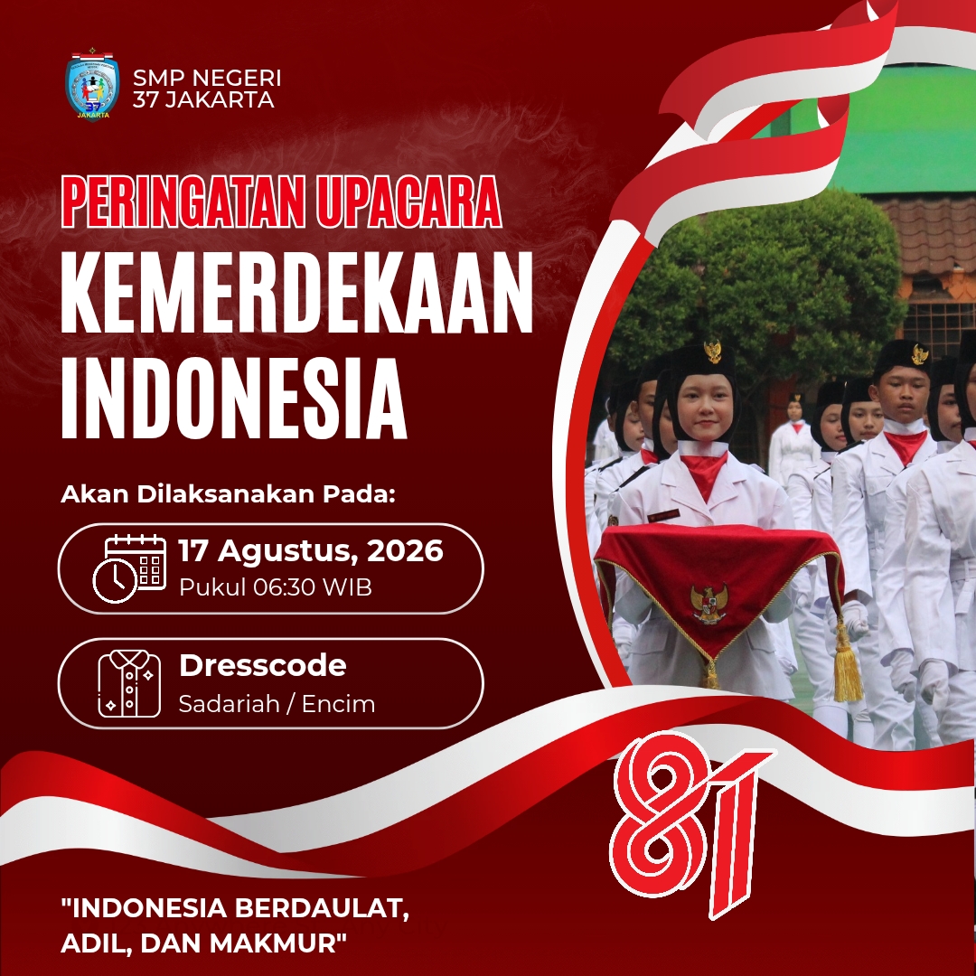 Undangan Upacara Bendera HUT ke-81 Republik Indonesia