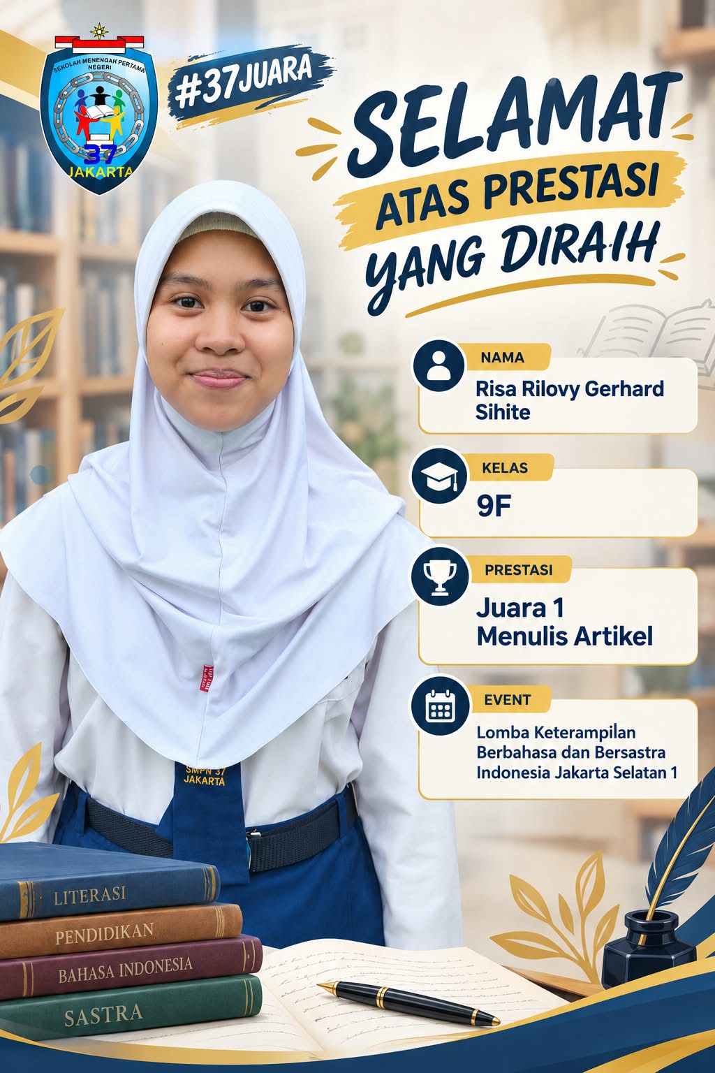 Juara 1 Lomba Menulis Artikel Lomba KBBI Jakarta Selatan 1